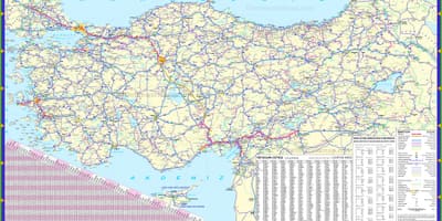 Turkije kaart