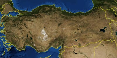 Kaart van Turkije satelliet